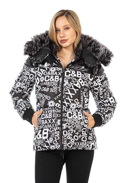 Cipo&Baxx Wm129 Fur Hood Short Coat