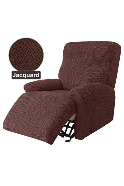 Choice 1 Seater spandex-Coffee Recliner Sofa Cover Ralax Cover Jacquard Chair...
