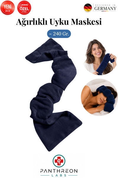 Panthreon ®   Weighted Sleep Mask |   Fall Asleep Faster |   Relaxing Print o...