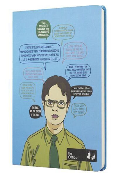 Mabbels The Office Hard Cover Boutique Notepad Blue 80 Sheets Lined 15X21Cm D...