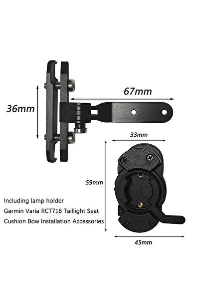 Choice a set For Varia RCT715 Radar Tail Light Cushion Adapter Gopro Bicycle ...
