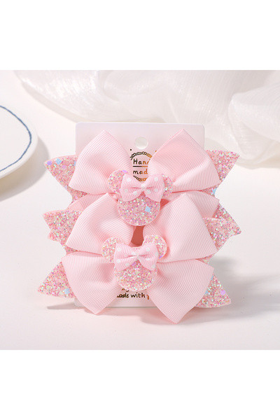 Choice8 FJ2826-2A-16 2Pcs/lot 3.9in Big Bows Hair Bangs Clip for Little Girls...