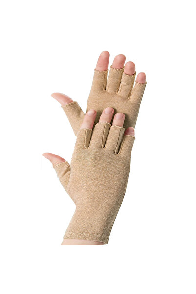 Choice S Beige 1 Pair Arthritis Compression Gloves Relieve Muscle Pain Finger...