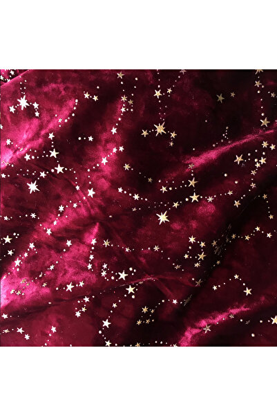 Choice 113g 50cmX50cm Burgundy 50*50cm Gold Velvet Diamond Star Bronzing Fabr...