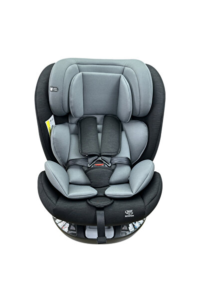 KIKIBEBE Children’s Car Seat – 0 to 12 Years (Black & Grey)