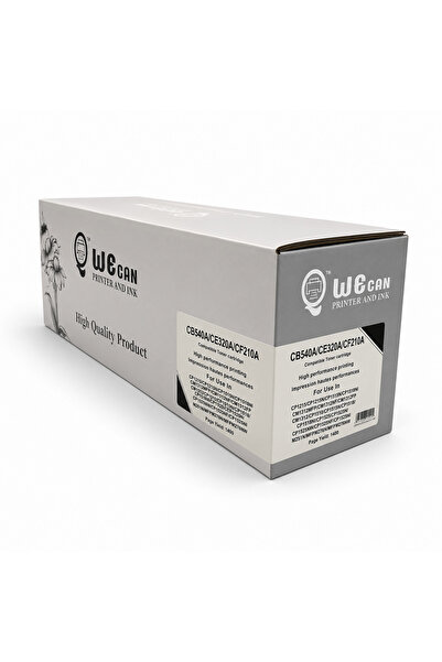 Wecan حبر تونر CB540A / CE320A / CF210A / 125A / 128 / 131A أسود متوافق مع طا...