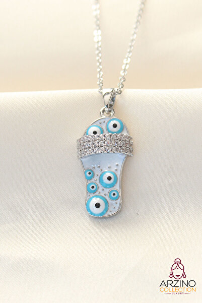 Generic Brand 316L Chain Steel Zircon Stone Silver Color Evil Eye Beaded Slip...
