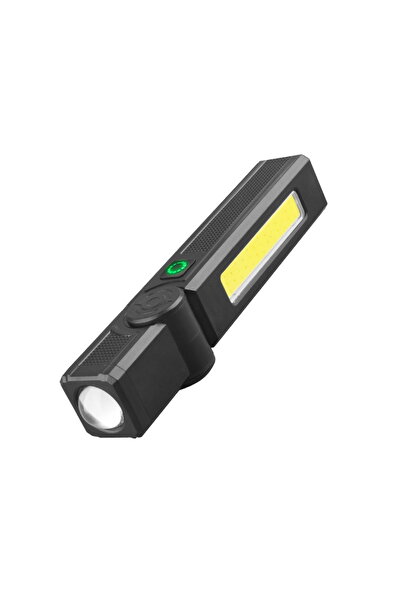 Choice Black Powerful COB Flashlight Handheld Folding Lamp Camping Working To...