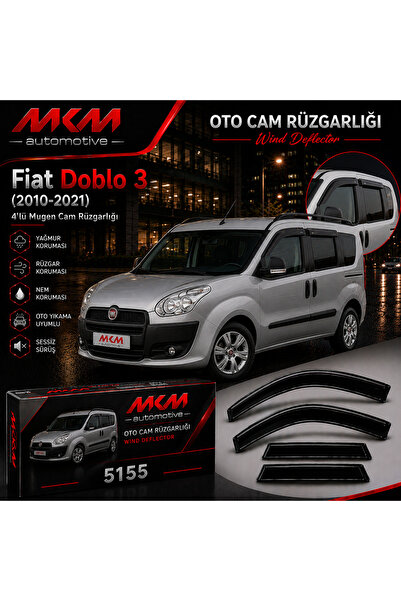 MKM Fiat Doblo 3 - 4'lü Mugen Cam Rüzgarlığı 2010 Ve Üzeri