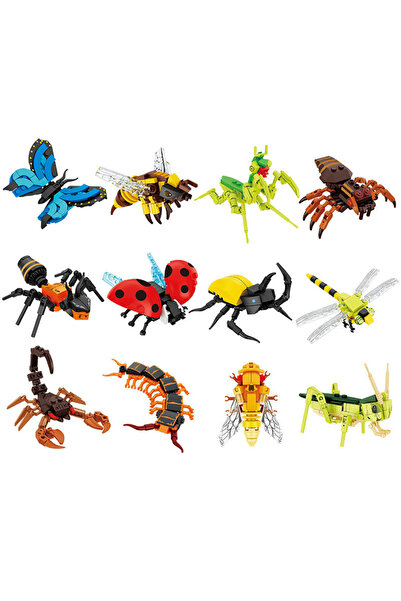 Choice No original box Cute Animals Insect Dragonfly Spider Mantis Centipede ...