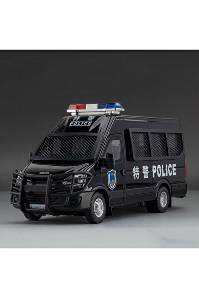 Choice1 IVECO Black 1:24 Scale H2 Police Car Toy Miniature Models Alloy Dieca...