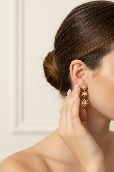 XUPING JEWELRY أقراط موديل STYLE PEARL/XUPING JEWELRY مرصعة بحجر الزركون