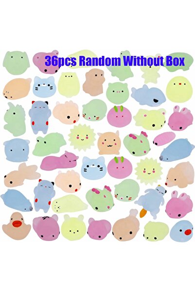 Choice 36pcs without box 12/36PCS for Kids Kawaii Animals Squishies Mochi Squ...