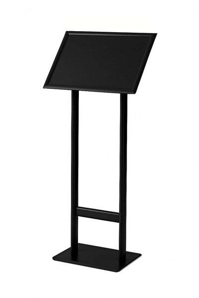 ÖzgürceSeç Double Foot Menu Information Direction Board B2 (50X70) Black