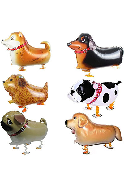 Choice Other Style 01 6 Pieces Walking Animal Balloon Pet Dog Balloon, Puppy ...