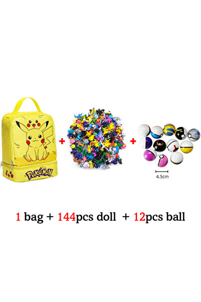 Choice 4 144 style Pokemon Figure with Storage Bag Monster elf ball Set Toy P...
