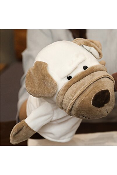 Choice 27cm White dog Hand Finger Puppets Cartoon Plush Toy Party Supply Fami...