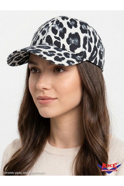 AXE SPORTSWEAR Leopard Pattern Adjustable Velcro Back Baseball Cap Sports Hat