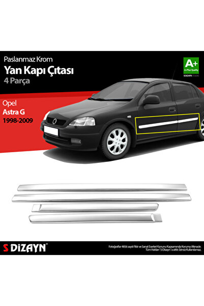 S Dizayn S-Dizayn Opel Astra G Krom Yan Kapı Çıtası 4 Prç 1998-2009 6802140