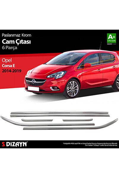 S Dizayn S-Dizayn Opel Corsa E Krom Cam Çıtası 6 Prç. 2015-2019 6828060