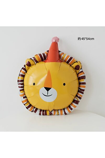 Choice As pic Birthday Hat Lion Cartoon Animal Foil Birthday Hats Ballons Cut...