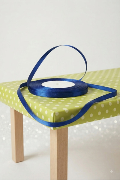 Deniz Party Store 6 Mm Satin Ribbon 23 Meters (25 Yards) 1 Piece Dark Blue