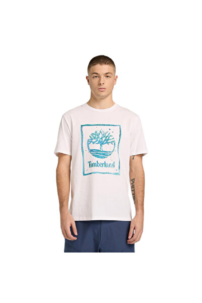 Timberland WATER STACK ΛΟΓΟΤΥΠΟ ΚΟΝΤΟΜΑΝΙΚΟ ΜΠΛΟΥΖΑΚΙ TB0A5MV4100-100 Λευκό