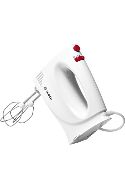 Bosch Mixer de mana MFQP1000, 300 W, 2 viteze, Alb-Rosu
