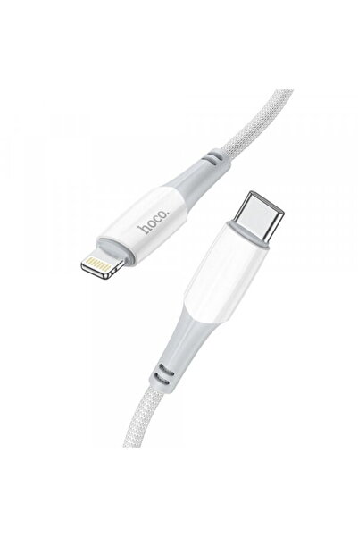 hoco. Cablu Date si Incarcare USB-C - Lightning HOCO X70, 20W, 1m, Alb