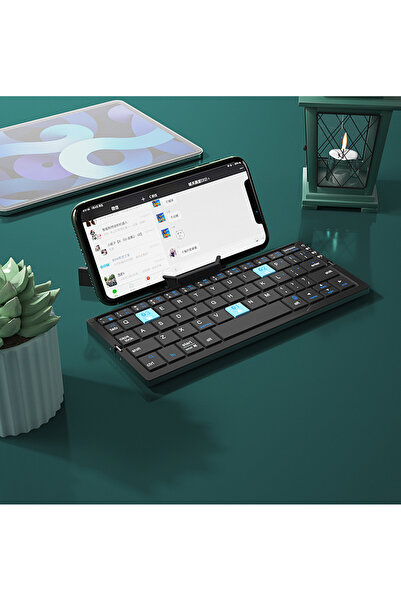 Choice Us layout Dark Gray Jomaa Foldable Bluetooth Keyboard Rechargeable Key...