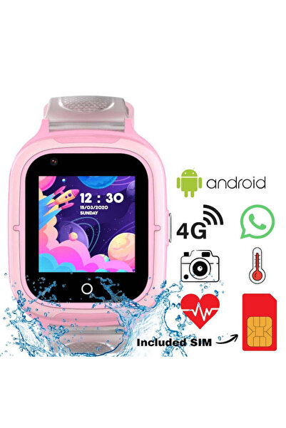 Techone Ceas Smartwatch GPS Copii KT23T 4G, 1.4 inch, Apel video, Android, SO...