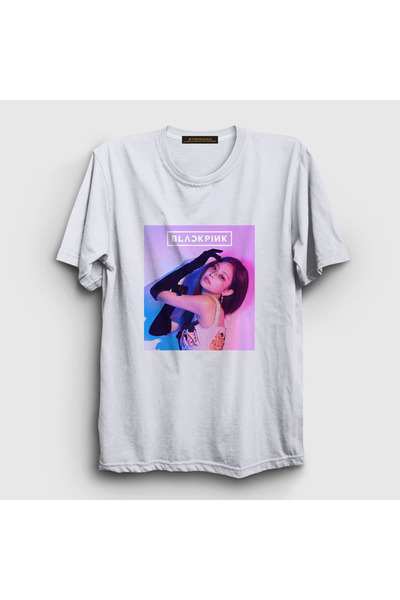 Presmono Unisex bela Jennie Blackpink T-shirt 271860tt