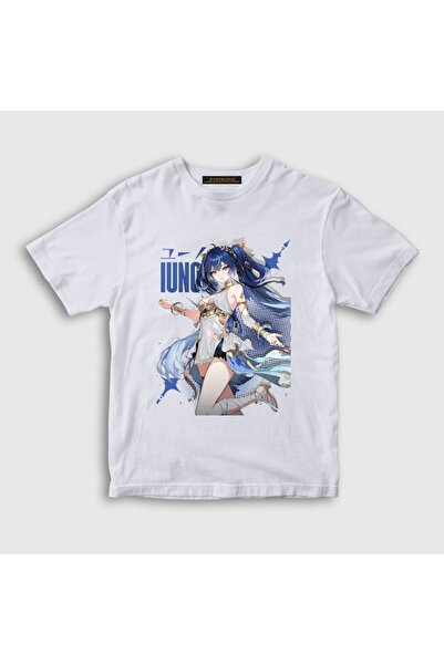Presmono Unisex Kids White Iuno Wuthering Waves T-Shirt 617464Tt