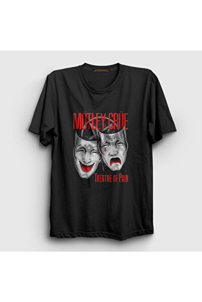 Presmono Unisex crna majica Mötley Crüe za pozorište 167458tt