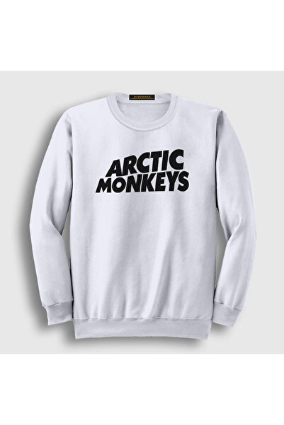 Presmono Unisex bela majica sa logotipom Arctic Monkeys 14479tt