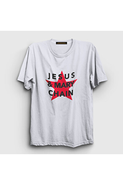 Presmono Logo alb unisex The Jesus And Mary Chain tricou 588193tt