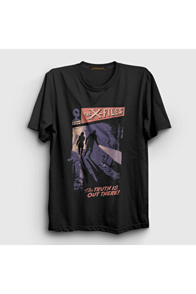 Presmono Unisex Black Comics Series the X Files T-Shirt 566038Tt