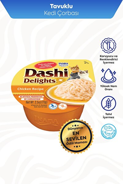 Inaba Ciao Dashi Delights Tavuklu Kedi Çorbası 70 Gr