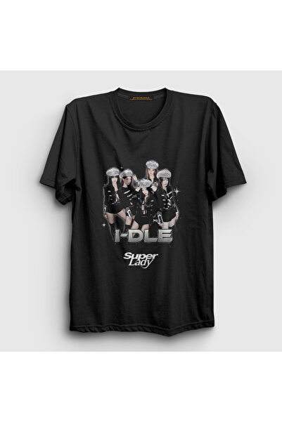 Presmono Unisex Black Super Lady I Dle Gidle T-Shirt 599557Tt