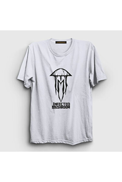 Presmono Unisex beli logo Music Infected Mushroom T-shirt 510620tt