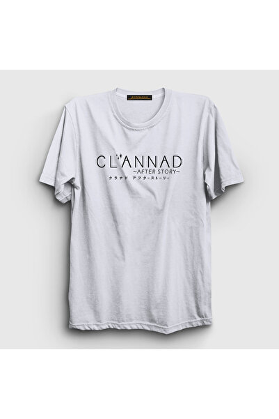 Presmono Unisex White Logo Anime Clannad after Story T-Shirt 554261Tt