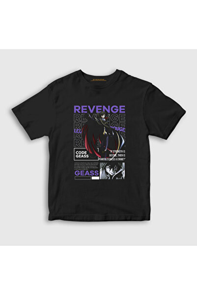 Presmono Lelouch Anime Code Geass Unisex Kids T-shirt - Crna 510218tt