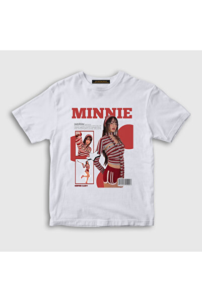 Presmono Unisex Kids White Sunshine Minnie I Dle Gidle T-Shirt 599512Tt