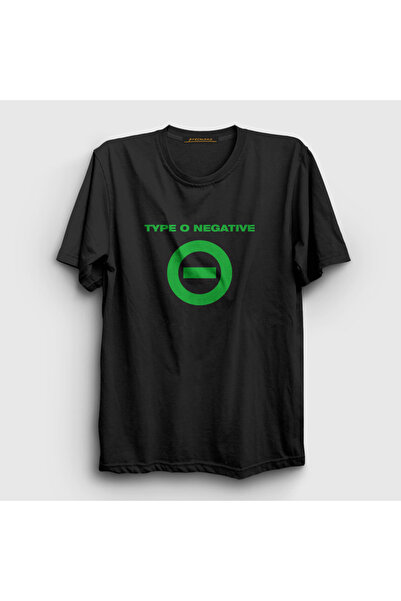 Presmono Унисекс црна T-shirt са логом типа О негатив 436502tt