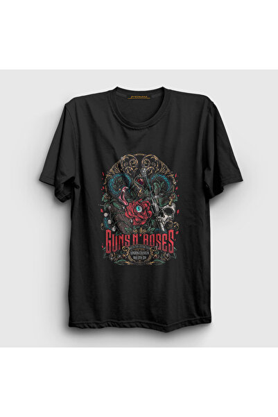 Presmono Unisex crna London Guns N' Roses rok majica 424101tt