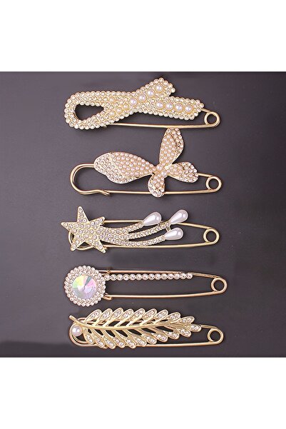 Choice 5pcs 5pcs Simple Lapel Pin Anti-Slip Adjustment Button Cardigan Scarf ...