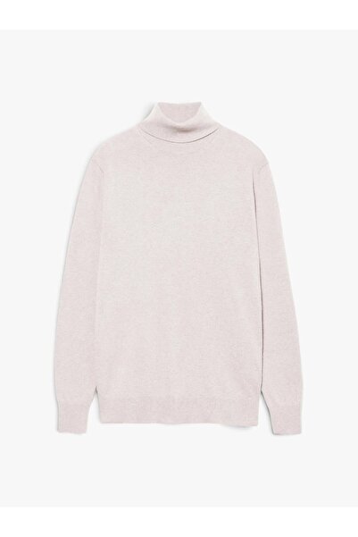 Sisley Kaşmir Karışımlı Dik Yaka Kazak Erkek Krem Kazak - 325A102HS2177