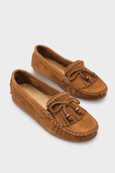 Capone Outfitters Almire Genuine Leather Suede Beaded Tasseled Comfort Women'...