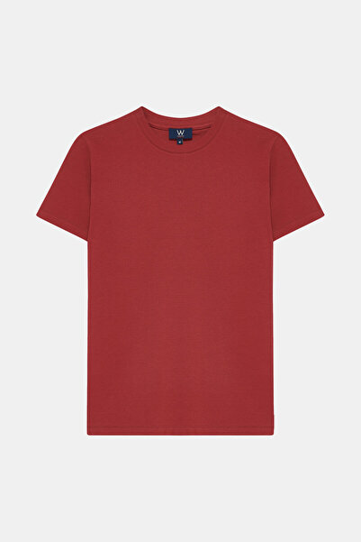 W Collection KOYU KIRMIZI BİSİKLET YAKA T-SHIRT