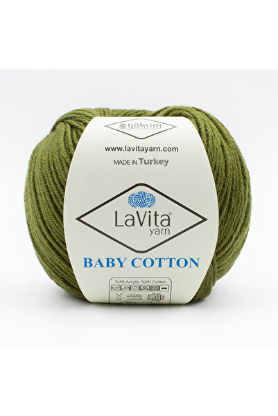 LaVita Yarn Baby Cotton Amigurumi Ve El Örgü Ipi %40 Akrilik %60 Cotton 50gr ...